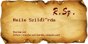 Reile Szilárda névjegykártya